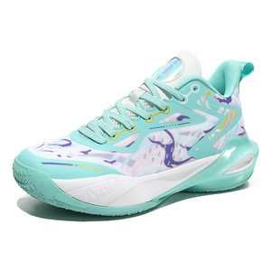 Zapatillas <span class=keywords><strong>de</strong></span> Baloncesto con Parte Superior <span class=keywords><strong>de</strong></span> Malla Transpirable, Amortiguadoras, Antideslizantes, con Estampado <span class=keywords><strong>de</strong></span> Grafiti, para Entrenamiento Deportivo en Interiores y Exteriores - Product Image 2