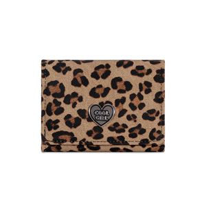 Cartera de mano triple de piel sintética con estampado de leopardo vintage, de excelente calidad y a la moda, con 5 ranuras para tarjetas y ventana para identificación, para mujer. - Product Image 2