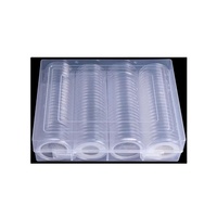Boîte de rangement pour capsules de pièces de monnaie de 46 mm pour 100 pièces