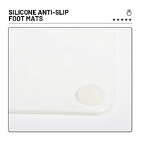 Tapis de clavier en verre transparent personnalisé ergonomique solide usine Anime souris caoutchouc tapis de souris de jeu jouer tapis de bureau pour bureau à domicile