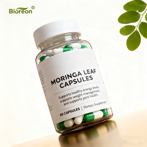 Capsule di Foglie di Moringa con Formula Personalizzata OEM, Integratore Premium Vegano Biologico per la Nutrizione Quotidiana degli Adulti - Product Image 1