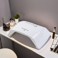 Sèche-Ongles Portable Intelligent à Piles par Induction UV LED, Lampe de Thérapie à Trois Vitesses avec Minuteur pour Salon de Manucure