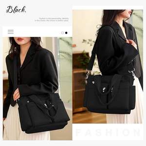 Bolsa de Lona de Algodón con Bolsillo Externo y Cierre de Cremallera Superior, Ideal para Damas de Honor, Amigas y Maestras (Muestra Gratuita) - Product Image 4