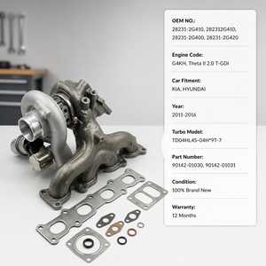 Turbocompresseur de haute qualité 28231-2G410 28231-2G400 pour <span class=keywords><strong>Kia</strong></span> <span class=keywords><strong>Sportage</strong></span> Optima Hyundai Santa Fe 2.0L G4KH Moteur <span class=keywords><strong>Turbo</strong></span> - Product Image 1