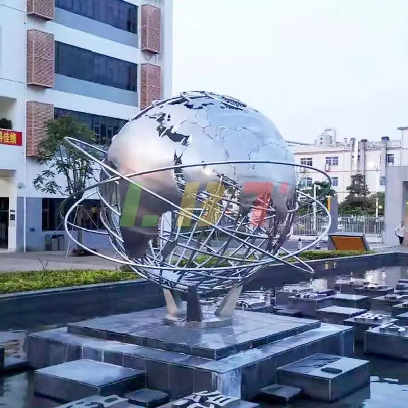 Statue de Sculpture moderne, sphère en boule ajourée, nouveau produit, tendance