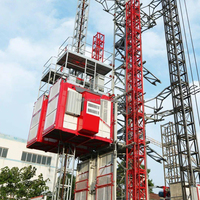 CE-Zertifizierter HUGECRANE Industrie-Aufzug Mini-Baulift Lastenaufzug für Hochhausnutzung Maximale Hubhöhe 250m-650m