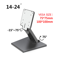 Prix usine support de moniteur LCD écran d'ordinateur affichage pos 10-24 pouces tout-en-un pc moniteurs support de montage