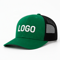 Casquette Trucker Unisexe Personnalisée QJ OEM avec Logo Brodé 3D, en Tissu Éponge et Maille Structurée, 5 Panneaux, Performance, Cyclisme en Extérieur, Hip Hop Urbain