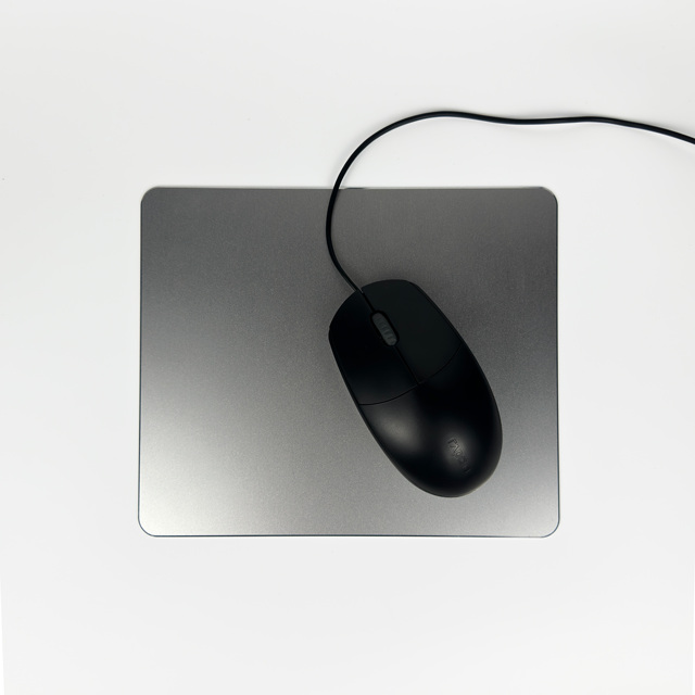 Custom logo Metal Design Desk Pad Aluminum Alloy Game Mouse Pad