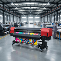 Imprimante à solvant de 3,2 m avec 8 têtes Konica KM-512i pour la production de revêtements de bâtiments à grande échelle et de signalétique robuste