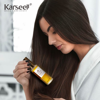 Huile d'Argan Karseell Prix Usine, Huile d'Argan Marocaine à Base de Plantes pour Hydrater les Cheveux, Sérum Capillaire à l'Huile d'Argan, Vente en Gros