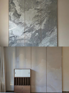 สติ๊กเกอร์ติดผนังลายเรขาคณิตสีขาวเงา <span class=keywords><strong>ORON</strong></span> แบบลอกติดได้ กันน้ำ สำหรับตู้ครัว รับประกัน 1 ปี - Product Image 2