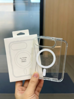 Coque de téléphone portable en acrylique transparente magnétique pour iPhone Duo, compatible avec iPhone 12 13 14 15 16 17 18 Pro Max