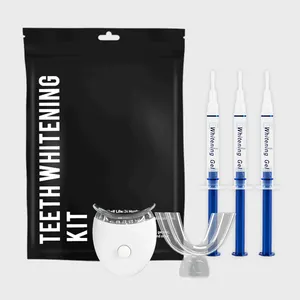 GlorySmile New Dental Peroxide Whitening Instrument Portable Blue Light 44% Peroxide Teeth Whitening Gel Kit