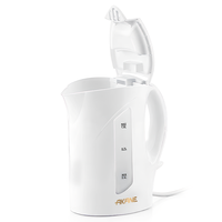 Bouilloire électrique 750-900W 1,0L avec ébullition rapide, arrêt automatique et fenêtre de niveau d'eau pour la préparation du thé et du café à la maison ou au bureau A.80186