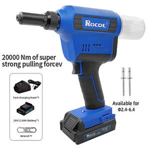 Pistolet à rivets électrique industriel sans fil RL-T1-20V à moteur brushless, force de traction super puissante 20000N, outil pour rivets de 2,4-6,4 mm – Offre Spéciale - Product Image 5