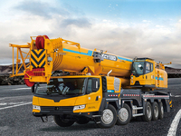 Grue de chantier robuste de 100 tonnes XCT100G5-1 avec flèche télescopique de 51 m pour l'installation de ponts et de tours