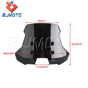 Pare-brise de moto Protection contre le vent Grand pare-brise pour SUZUKI V-STROM 800DE 2023-2024 | Noir/Fumée/Clair - Product Image 5