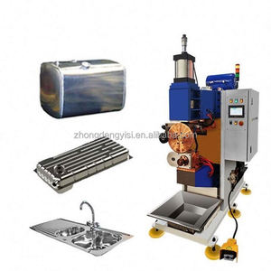 Machine de soudage industrielle rotative pour éviers en acier inoxydable, soudeuse à résistance pour plaques d'aluminium et réservoirs, soudeuse de coutures circulaires - Product Image 5