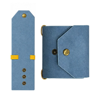 Dompet Lipat Kulit PU Modis Grosir, Dompet Pendek Tipis, Tempat Penyimpanan Kartu Bank, Hadiah Pernikahan untuk Tamu