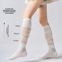 Chaussettes de compression fines multicolores personnalisées Compports 200N Mesh haute performance populaires pour le sport et la course à pied
