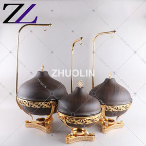 8L <span class=keywords><strong>Shabu</strong></span> <span class=keywords><strong>Shabu</strong></span> Tisch Essen wärmer Catering serviert guten Alkohol Gold hängen Haken Deckel Essen warm Chafing Dish Buffet Set Herd - Product Image 5