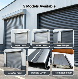 <span class=keywords><strong>Porte</strong></span> <span class=keywords><strong>de</strong></span> sécurité motorisée en acier à enroulement personnalisée pour bâtiments commerciaux, entrepôts et garages - Product Image 3