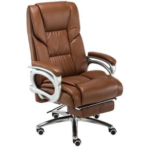 Meilleure chaise de bureau ergonomique en cuir et PU, pivotante, avec <span class=keywords><strong>fauteuil</strong></span> relevable et <span class=keywords><strong>repose</strong></span>-pieds, chaise de massage exécutive - Product Image 2