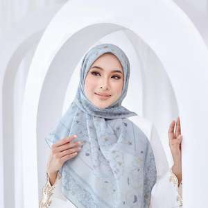 Nuevo diseño para mujer, hiyab musulmán dorado, estilo malasio, pañuelo para la cabeza de gasa de algodón, pañuelos étnicos al por mayor - Product Image 3