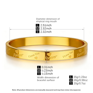 Bracciale Romantico per Coppie in <span class=keywords><strong>Acciaio</strong></span> Inox Placcato Oro 18K, Personalizzabile con Incisione Laser a Forma di Cuore per Uomo e <span class=keywords><strong>Donna</strong></span> - Product Image 6