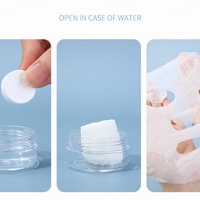 Masque facial en coton ultra-fin, jetable, compressé, pour soins de la peau, DIY