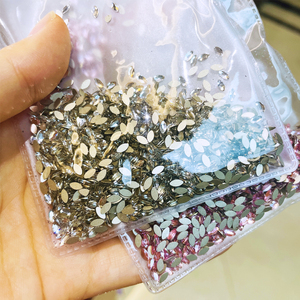 Piedras de Cristal con Forma de Ojo de Caballo al por Mayor, 1440 Piezas/Bolsa, Cuentas de Piedras Preciosas de Cristal, Forma Plana, Cristal de Vidrio, Diamantes de Imitación - Product Image 1