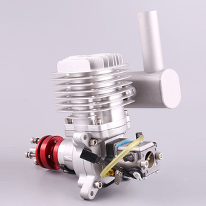 Motor de gasolina RCGF 61cc BM con escape lateral para avión RC, kit de modelo metálico para uso en exteriores - Product Image 1