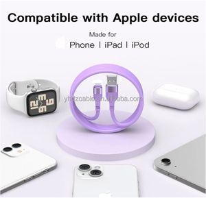 Top Hot Selling <b>3</b> Pack 5 Pack 3FT 6FT 10FT Silicone USB Fast <b>Charging</b> Cable for iPhone 7 8 11 14 <b>Charging</b> Data Transfer Cable - Product Image 2