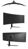 Monitor Curvo Super Ultrawide de 49 Pulgadas, 5K DQHD, 165Hz, 1ms, Alta Frecuencia de Actualización, Pantalla para Juegos, Uso Comercial, Venta al Por Mayor de Fábrica