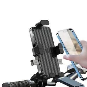 New Trending Bike Phone Mount Universal Motorcycle Bicycle Adjustable Phone Holder for Mobile Phone Mount GPS Clip