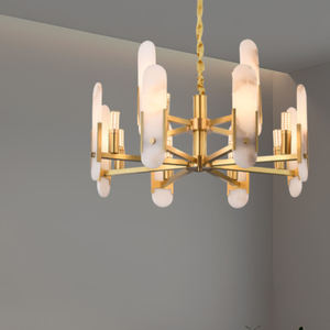 <span class=keywords><strong>Candelabro</strong></span> de mármol de <span class=keywords><strong>cactus</strong></span>, decoración de luces, sala de estar, comedor, Villa, cadena de cobre luminosa, lámpara colgante de mármol - Product Image 3