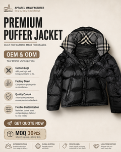 Giacca Puffer con Cappuccio da Uomo, Personalizzabile OEM, Foderata a Quadri, Invernale, Casual, per Esterni, Trendy, Vestibilità Ampia, Vendita all'Ingrosso - Product Image 2