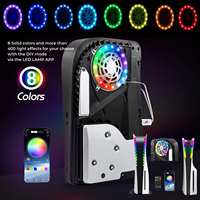 DIY RGB LED-Lichtstreifen-Set für PS5 Slim 8 Farben & 400 Effekte mit IR-Fernbedienung für Playstation 5 Konsolen-Zubehör