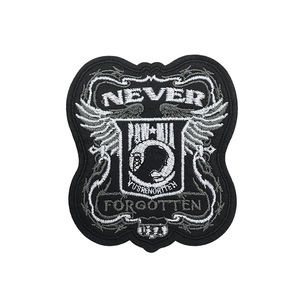 1 Piece of <strong>9</strong>.5x11cm Punk-<strong>style</strong> Wing Head Letter Embroidered Hot Melt Adhesive <strong>Patch</strong> - Product Image 1