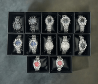 Traitement de la montre à quartz en albâtre de conception personnalisée avec mouvement unique en forme de griffe pour hommes breloques gothiques pour la fabrication de bijoux