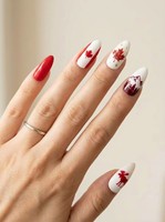2026 Faux ongles à presser pour manucure, thème football, de haute qualité, en ABS, forme amande, certifiés CE, réutilisables, moyens/courts