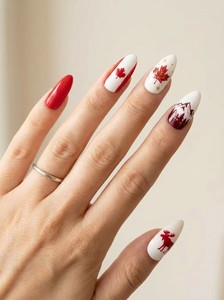 2026 pour Manucure : Faux Ongles à Presser Thème Football, Qualité Supérieure, Forme Amande, en ABS, Argentine - Product Image 2