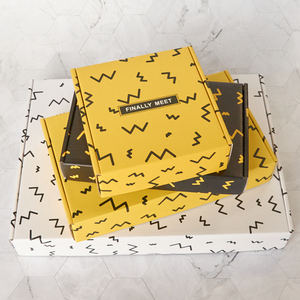 Индивидуальная печать логотипа крафт-бумага упаковка подарочная коробка для доставки почтовые гофрированные картонные коробки для доставки одежды - Product Image 4