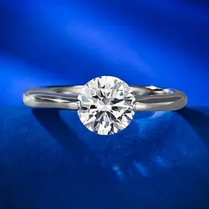 2023 Nieuwe 925 Zilveren Ring Een Karaat Mode Stijl Diamanten Luxe Full Diamant Dagelijks Dragen Sieraden Vrouwen