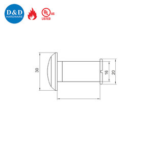 Mạ vàng brass sự riêng tư trang trí ul chống cháy bằng gỗ nhập cửa lổ nhìn trộm <span class=keywords><strong>Viewer</strong></span> - Product Image 6