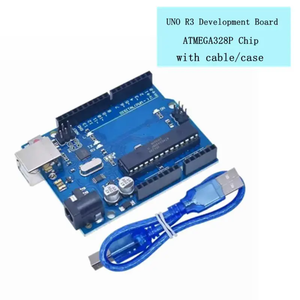 Placa R3 para Arduino IDE, microcontrolador ATmega328P con cable USB y conector de pines rectos de 2.54 mm para proyectos de bricolaje - Product Image 5