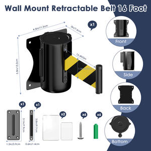 All'ingrosso barriera magnetica per montaggio a parete calda all'ingrosso barriere per cintura retrattili - Product Image 4