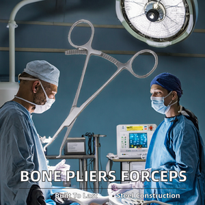 Surginexa Veterinary Surgical Instrument <b>Set</b> Bone <b>Pliers</b> Stainless Steel Manual Reduction Forceps Jaws CE Certified Class II - Product Image 2