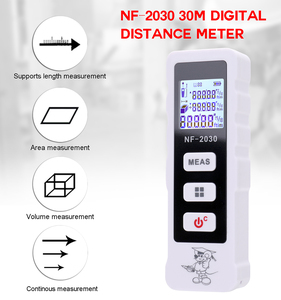 Mini Medidor láser de operación simple Mediciones individuales/múltiples de longitud/área/volumen/altura Distancia láser de haz láser rojo Met - Product Image 5
